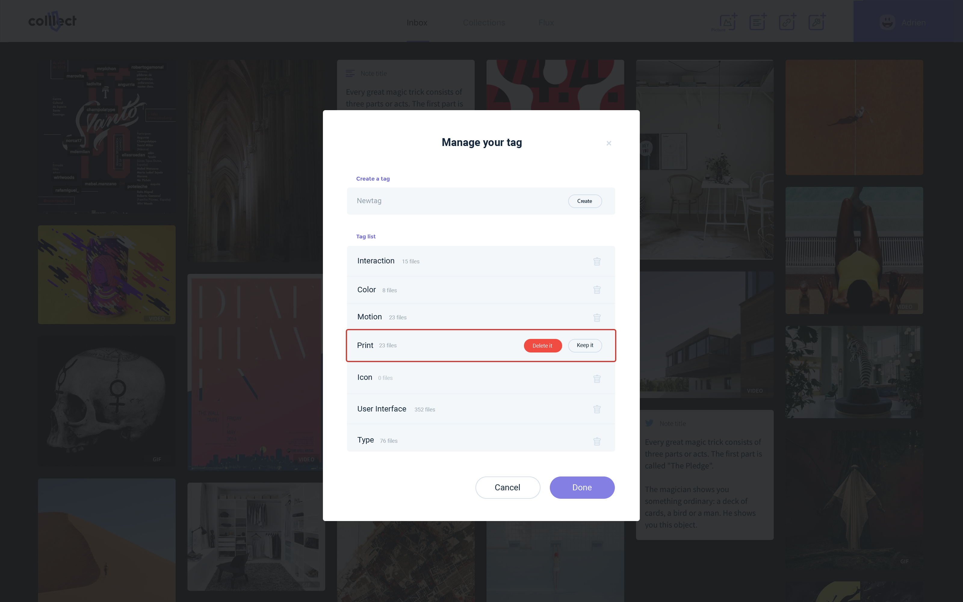 popup tag manager